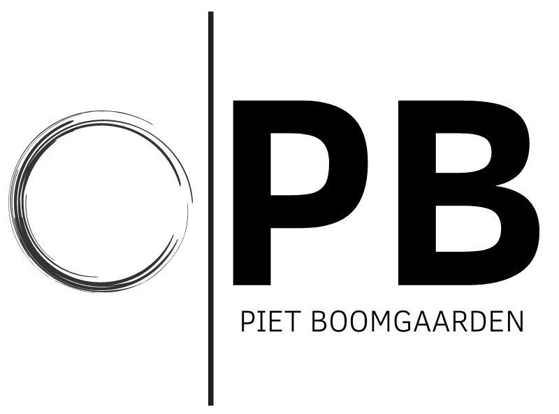 Logo Piet Boomgaarden schwarze Schrift kein Hintergrund Logo Piet Boomgaarden